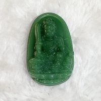 Bản mệnh Văn Thù Bồ Tát Đá Thạch Anh Xanh Thiên Nhiên Độ Mệnh Cho Người Tuổi Mão Mệnh Hỏa 1987 - PHM0039