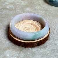 Vòng Tay Dạng Bản Liền Nguyên Khối Đá Cẩm Thạch A Thiên Nhiên Ni58 - 179VTD002