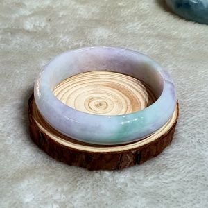 Vòng Tay Dạng Bản Liền Nguyên Khối Đá Cẩm Thạch A Thiên Nhiên Ni58 - 179VTD002