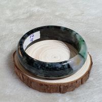 Vòng Tay Dạng Bản Liền Nguyên Khối Đá Cẩm Thạch A Sơn Thủy Thiên Nhiên Ni58 - 129VTD006