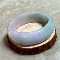 Vòng Tay Dạng Bản Liền Nguyên Khối Đá Cẩm Thạch A Thiên Nhiên Ni56 - 179NHD0010