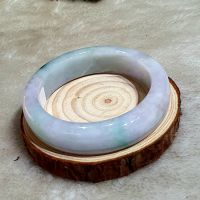 Vòng Tay Dạng Bản Liền Nguyên Khối Đá Cẩm Thạch A Thiên Nhiên Ni55 - 179NHD0018
