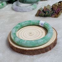 Vòng Tay Dạng Bản Liền Nguyên Khối Đá Cẩm Thạch A Thiên Nhiên Ni54 - 139VTD0022