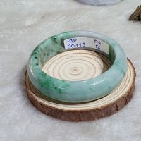 Vòng Tay Dạng Bản Liền Nguyên Khối Đá Cẩm Thạch A Thiên Nhiên Ni56 - 119VTD0023