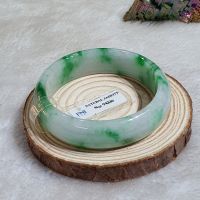 Vòng Tay Dạng Bản Liền Nguyên Khối Đá Cẩm Thạch A Thiên Nhiên - Đã Kiểm Định - Ni53 - 139VTD0025