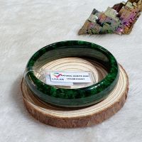 Vòng Tay Dạng Bản Liền Nguyên Khối Đá Cẩm Thạch A Sơn Thủy Thiên Nhiên Ni57 - Đã Kiểm Định - 179VTD0021