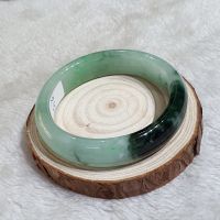 Vòng Tay Dạng Bản Liền Nguyên Khối Đá Cẩm Thạch Thiên Nhiên Ni55 - 0220CTCT004