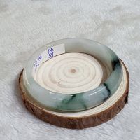 Vòng Tay Dạng Bản Liền Nguyên Khối Đá Cẩm Thạch Thiên Nhiên Ni58 - 0170CTCT005