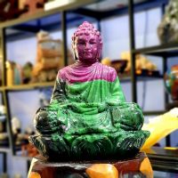 Tượng Thích Ca Mâu Ni Ngồi Thiền Đá Ruby Thiên Nhiên - TTCRBCT00079