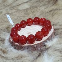 Vòng Tay Phong Thủy Đá Mã Nảo Đỏ Thiên Nhiên Cho Người Mệnh Hỏa Thổ Size 14ly - VTMNCT0004