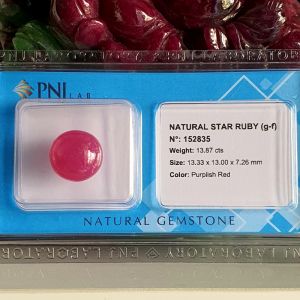 Mặt Đá Quý Ruby Đỏ Tự Nhiên - Đã Kiểm Định - RB152835