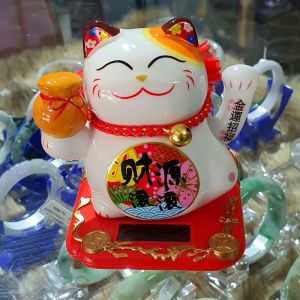 Mèo thần tài vẫy tay - Mèo Tài lộc may mắn Manekki Nekko Nhật Bản gốm sứ cao cấp ( Size nhỏ ) - MTT340