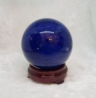 Quả Cầu Phong Thủy Xanh Dương Đá Obsidian Thiên Nhiên QCCT0035