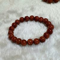 Vòng Tay Phong Thủy Đá Kim Sa Thiên Nhiên Size 8li - Hợp mệnh kim thổ - DKS1112