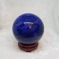 Quả Cầu Phong Thủy Xanh Dương Đá Obsidian Thiên Nhiên - QCCT0037
