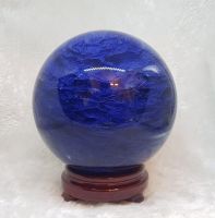 Quả Cầu Phong Thủy Xanh Dương Đá Obsidian Thiên Nhiên - QCCT0038