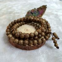 Chuỗi vòng trầm hương tốc núi rừng thiên nhiên 108 hạt 8ly - VTTH1158