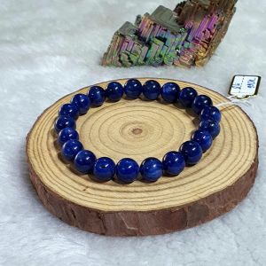 Vòng Tay Phong Thủy Xanh Dương Đá Kyanite Thiên Nhiên (Saphia nước) Size 8ly - Hợp mệnh mộc thủy - KAN1145