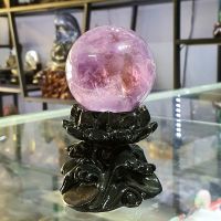 Quả Cầu Phong Thủy Đá Thạch Anh Tím Thiên Nhiên Size Nhỏ ĐK: 6cm - Hợp Mệnh Hỏa Thổ - QCTAT1030