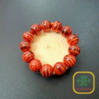 Vòng tay phong thủy gỗ huyết rồng ( huyết long ) rừng thiên nhiên vân đẹp size 18ly - GHL1248