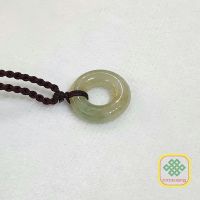 Đồng điếu ( Khấu bình an ) ngọc cẩm thạch A thiên nhiên bao kiểm định - DD530