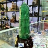 Trụ đá Flourite xanh lá thiên nhiên bao kiểm định hợp mệnh mộc hỏa - TĐTA1236