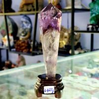 Trụ đá thạch anh tím thiên nhiên bao kiểm định hợp mệnh thổ hỏa - TĐTA904
