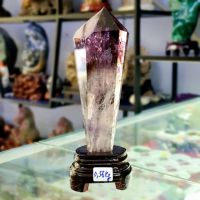 Trụ đá thạch anh tím thiên nhiên bao kiểm định hợp mệnh thổ hỏa - TĐTA907