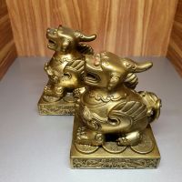 Cặp tỳ hưu có cánh đồ đồng phong thủy chiêu tài - ĐĐPT210